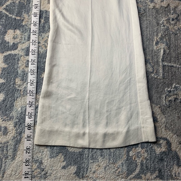 Theory Cream Wide-Leg Pants - Picture 5 of 9